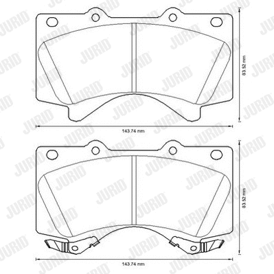 Brake Pad Set, disc brake (572599JC)