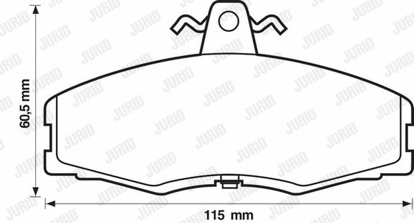 Brake Pad Set, disc brake (571540D)