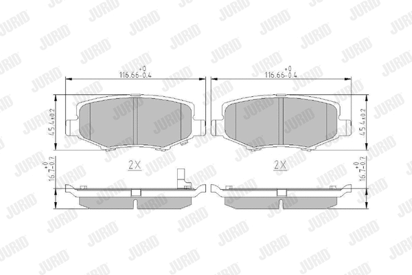 Brake Pad Set, disc brake (573323J)