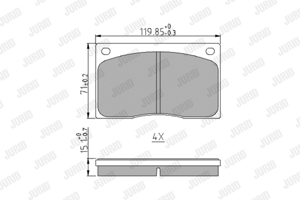 Brake Pad Set, disc brake (571533J)