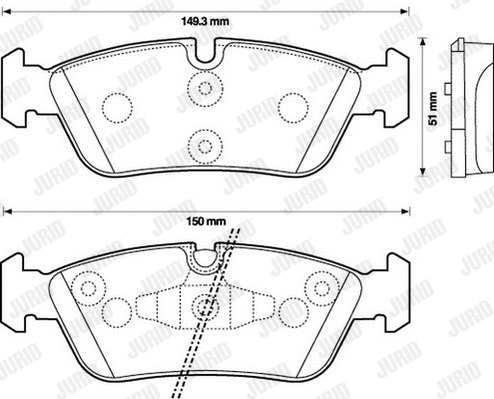 Brake Pad Set, disc brake (573138J-AS)