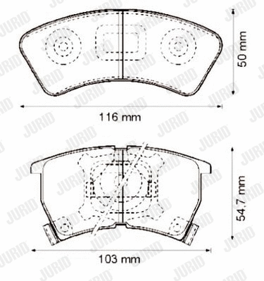 Brake Pad Set, disc brake (572239J)
