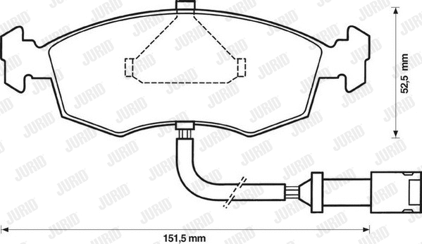 Brake Pad Set, disc brake (571849J)