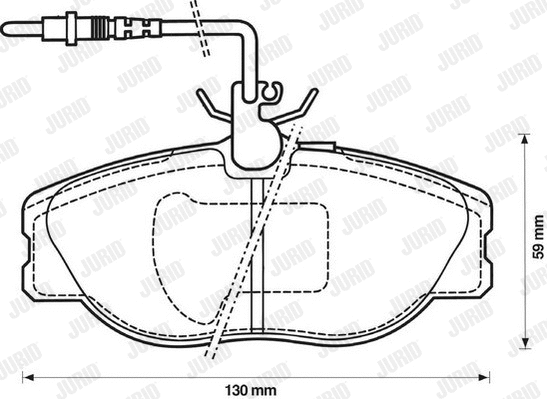 Brake Pad Set, disc brake (571838J)