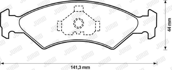 Brake Pad Set, disc brake (571412J)