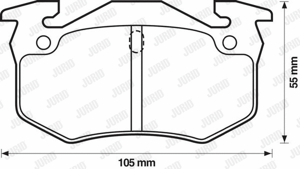Brake Pad Set, disc brake (571744J)