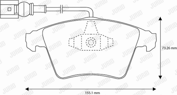 Brake Pad Set, disc brake (573159JC)