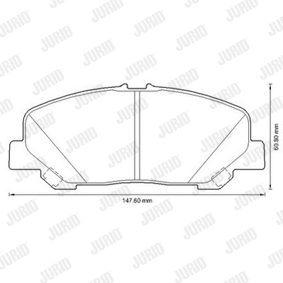 Brake Pad Set, disc brake (572652J)
