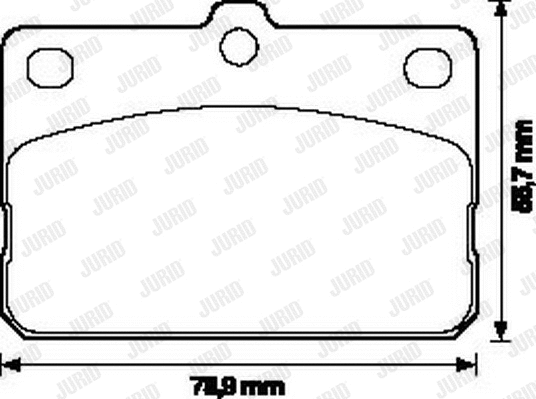 Brake Pad Set, disc brake (572119J)