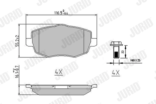 Brake Pad Set, disc brake