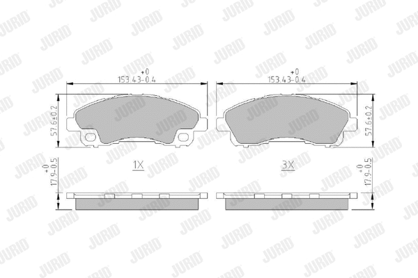 Brake Pad Set, disc brake (573979J)
