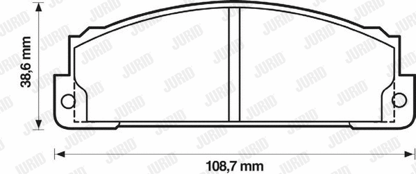 Brake Pad Set, disc brake (571463D)