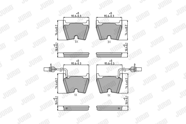 Brake Pad Set, disc brake (573195J)