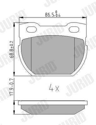 Brake Pad Set, disc brake