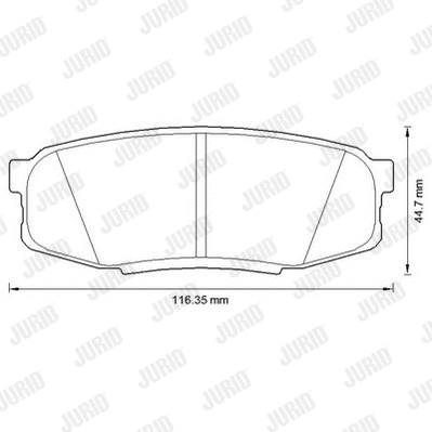 Brake Pad Set, disc brake (572597JC)