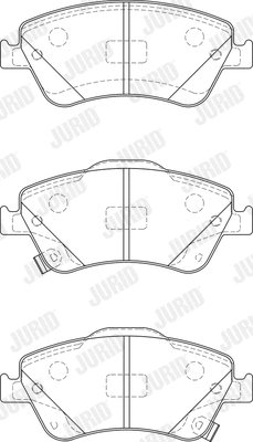 Brake Pad Set, disc brake (572524JC)