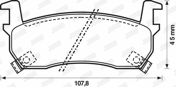 Brake Pad Set, disc brake (572190J)