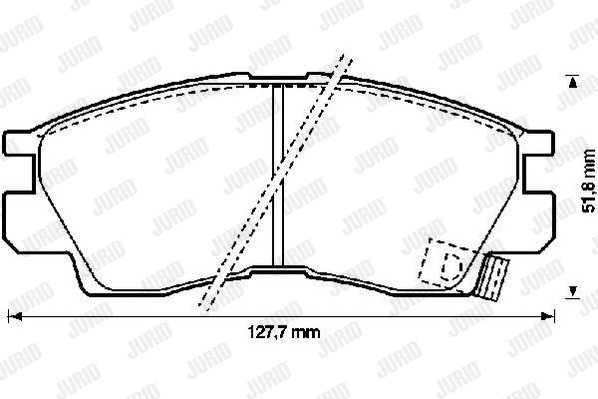 Brake Pad Set, disc brake (572282J)