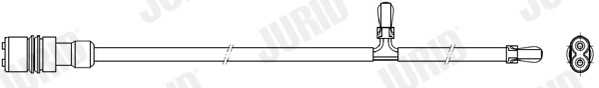 Warning Contact, brake pad wear (FWI256)