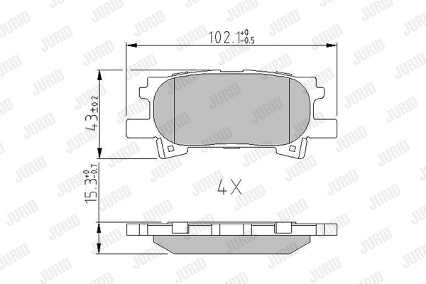 Brake Pad Set, disc brake (572621J)