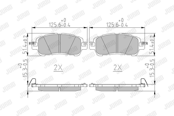 Brake Pad Set, disc brake (573801J)