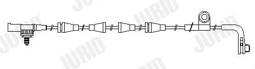 Warning Contact, brake pad wear (FWI282)