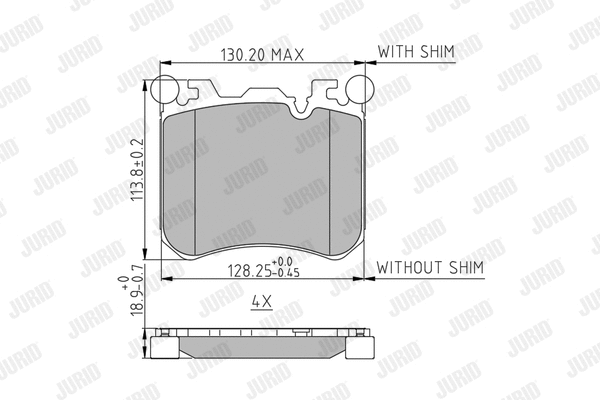Brake Pad Set, disc brake (573351J)