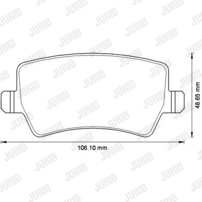 Brake Pad Set, disc brake (573250JC)