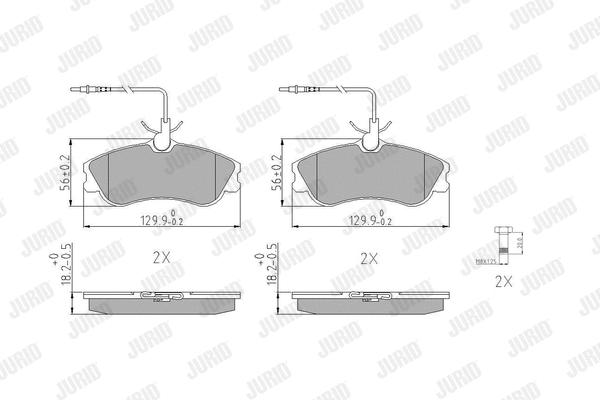 Brake Pad Set, disc brake (571919J)