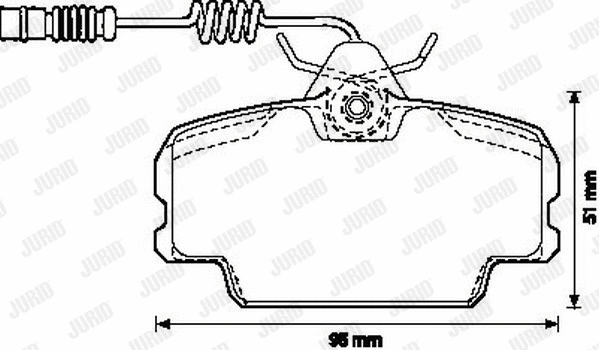 Brake Pad Set, disc brake (571868J)