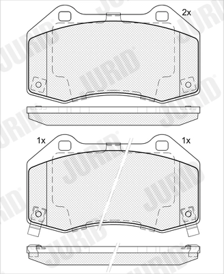 Brake Pad Set, disc brake (574124J)