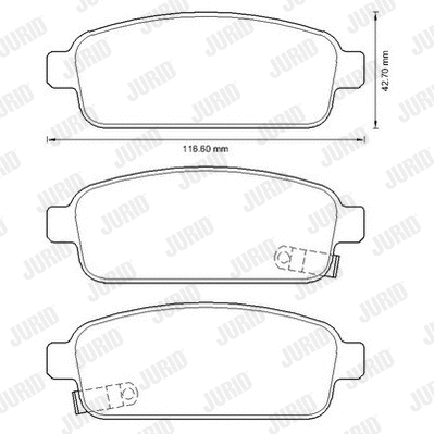 Brake Pad Set, disc brake (573335JC)