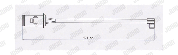 Warning Contact, brake pad wear (FAI119)