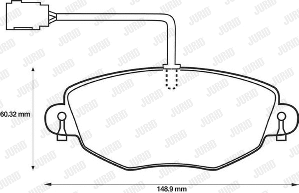 Brake Pad Set, disc brake (573020J)