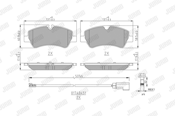 Brake Pad Set, disc brake (573835J)