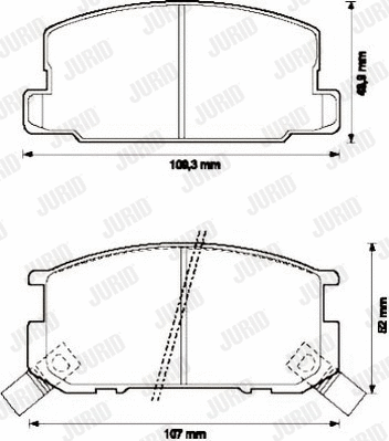 Brake Pad Set, disc brake (572219J)