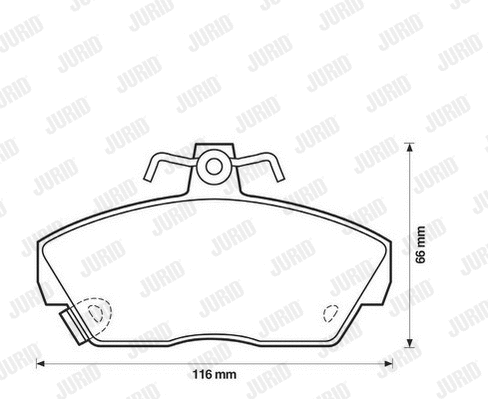Brake Pad Set, disc brake (571437J)