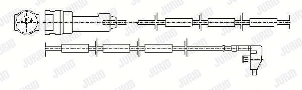Warning Contact, brake pad wear (581335)