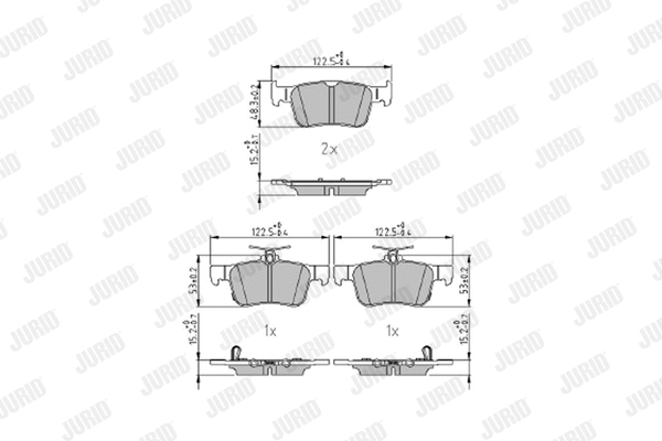 Brake Pad Set, disc brake (573976J)
