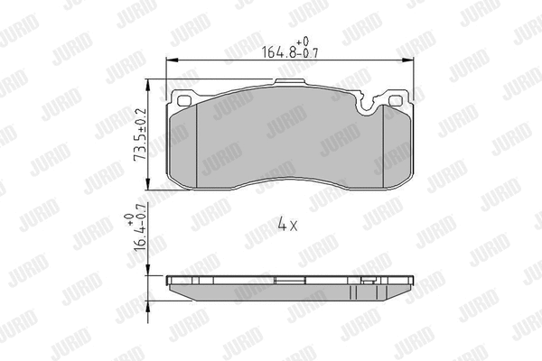 Brake Pad Set, disc brake (573294J)
