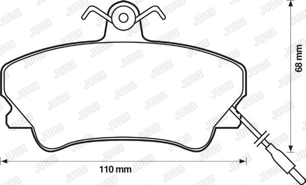 Brake Pad Set, disc brake (571511J)