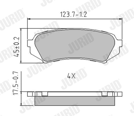 Brake Pad Set, disc brake
