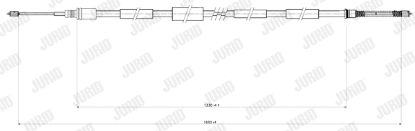 Cable Pull, parking brake (432885J)