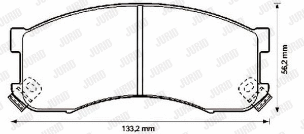 Brake Pad Set, disc brake (572336J)