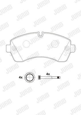 Brake Pad Set, disc brake (2920009560)