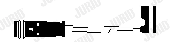Warning Contact, brake pad wear (FWI296)