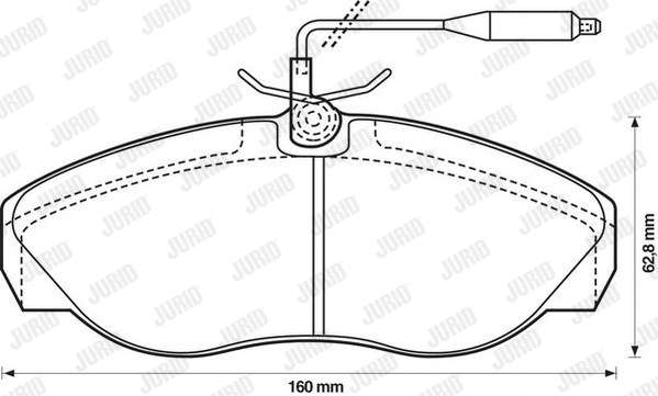 Brake Pad Set, disc brake (571840D)