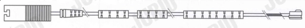 Warning Contact, brake pad wear (FWI363)