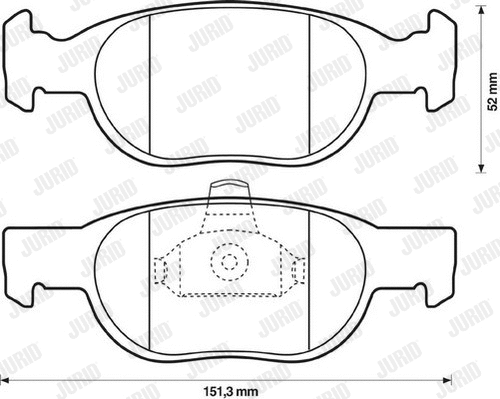 Brake Pad Set, disc brake (571949J)