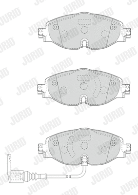 Brake Pad Set, disc brake (573390J-AS)